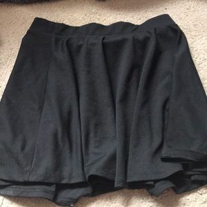 Black skater skirt